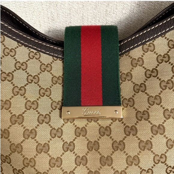 Authentic Gucci brown monogram canvas hobo bag - Picture 4 of 16